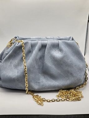 Express Sky Blue Evening Bag